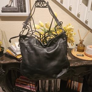 Coach Leather Zoe shoulder Bag